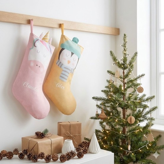 calcetines navidad pap&aacute; noel