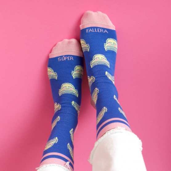 calcetines peinetas falleras