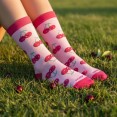 calcetines rosas para amigas