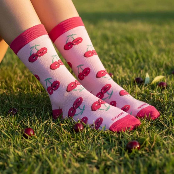 calcetines rosas para amigas