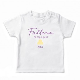 Camiseta mensaje fallero infantil