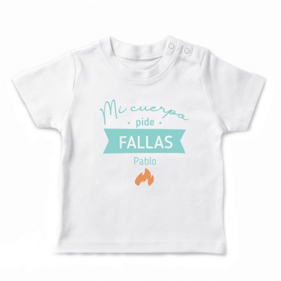 Camiseta mensaje fallero infantil