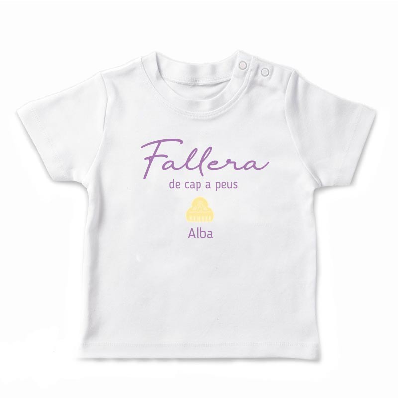 Camiseta con mensaje rosa niña