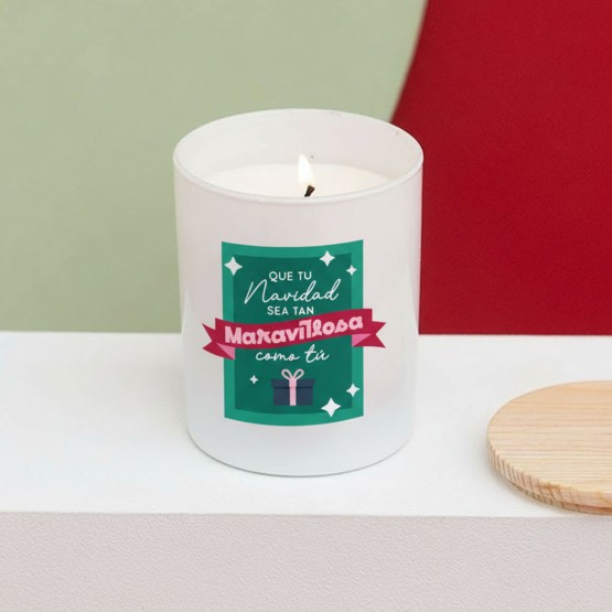 Vela navidad personalizada