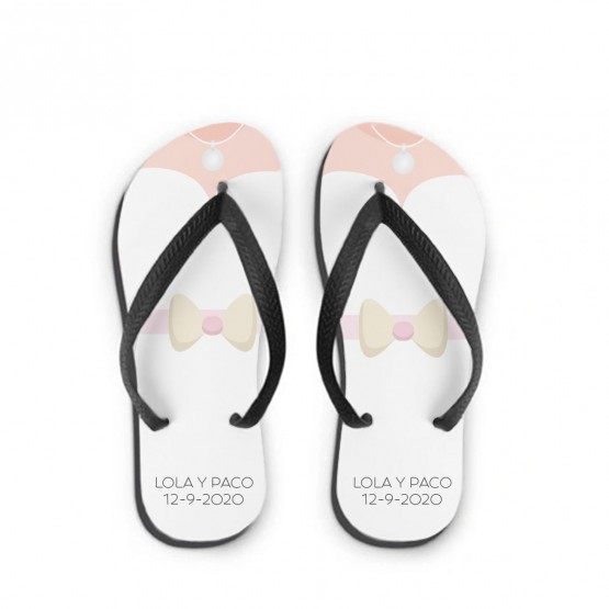 Chanclas personalizadas para Novia