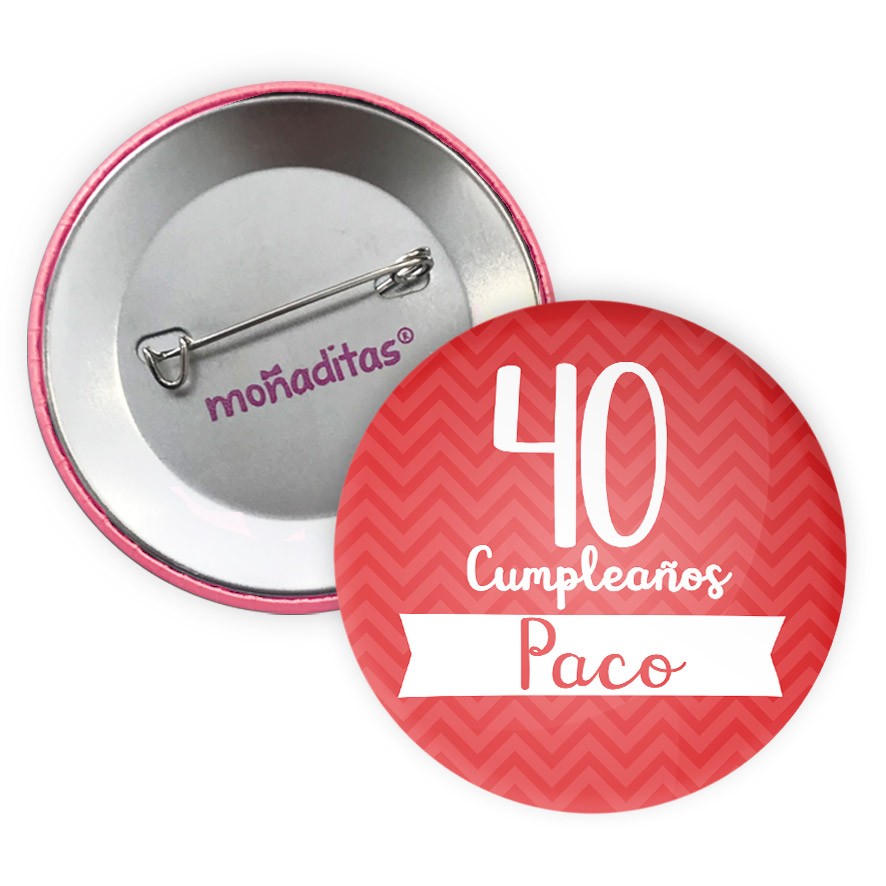 Chapas personalizadas para detalle de cumpleaños infantil