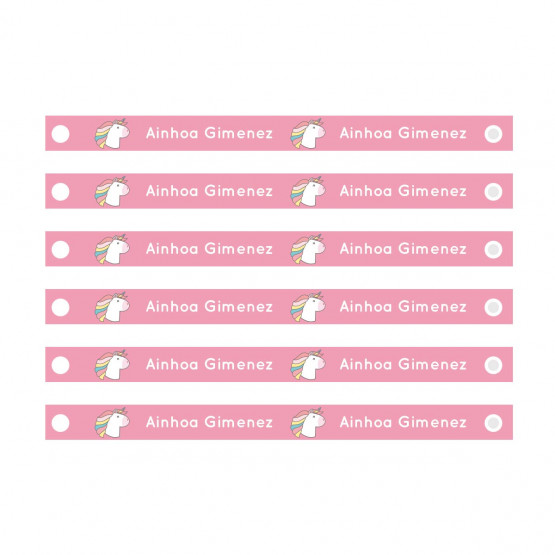 cinta para ropa unicornio