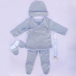 Pack body bebé personalizado elefante + babero