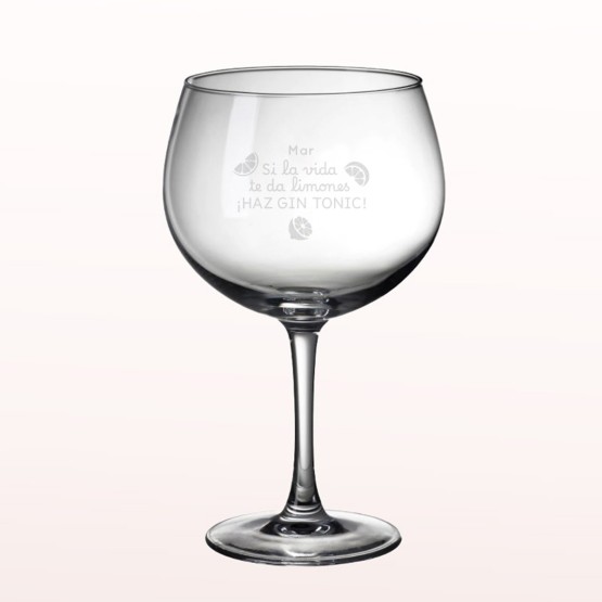 copa gin tonic personalizada limones
