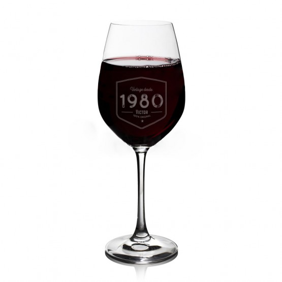 copa vino personalizada vintage