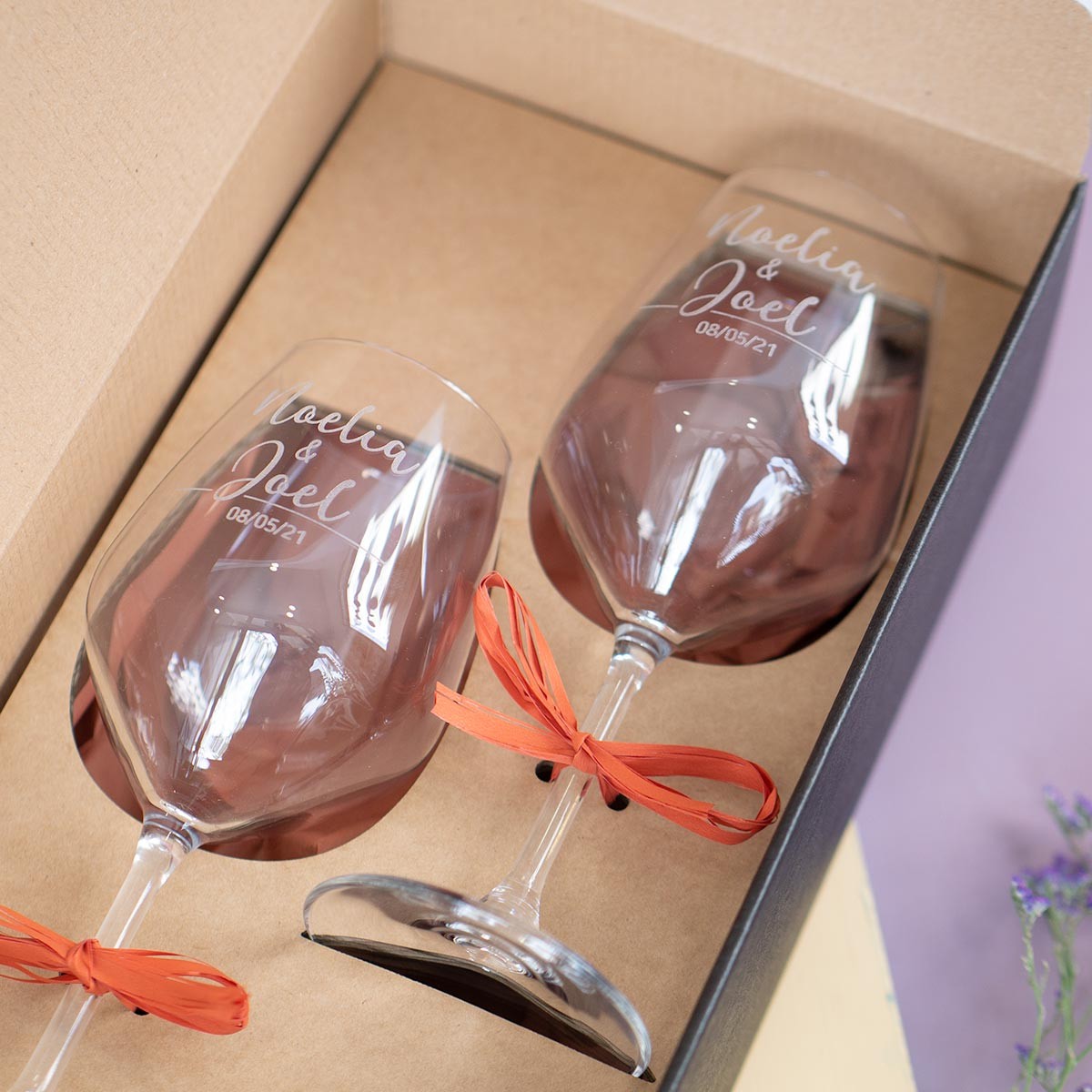 ❤️ Copas de vino para parejas felices ❤️ PERSONALIZADAS