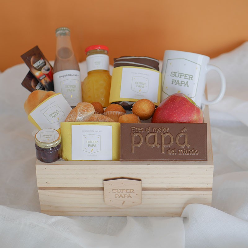 Pack de desayuno personalizado para regalar a papá el Día del Padre