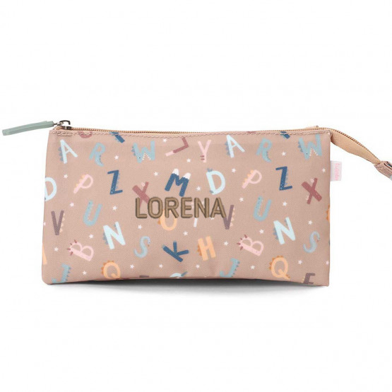 estuche 2 cremalleras personalizado