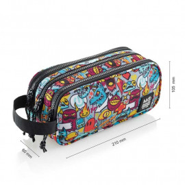 estuche 3 compartimentos