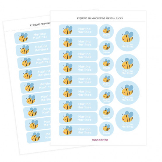 pegatinas para ropa abejas