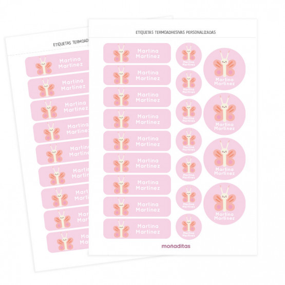 Pegatinas para ropa de mariposas