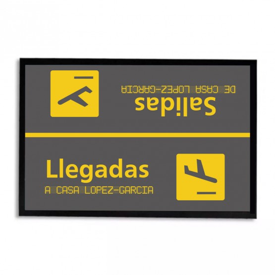 Felpudo aeropuerto personalizado