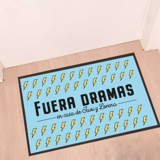 Felpudo fuera dramas personalizado