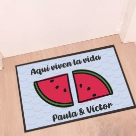 Felpudo personalizado parejas