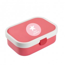 fiambrera rosa personalizada