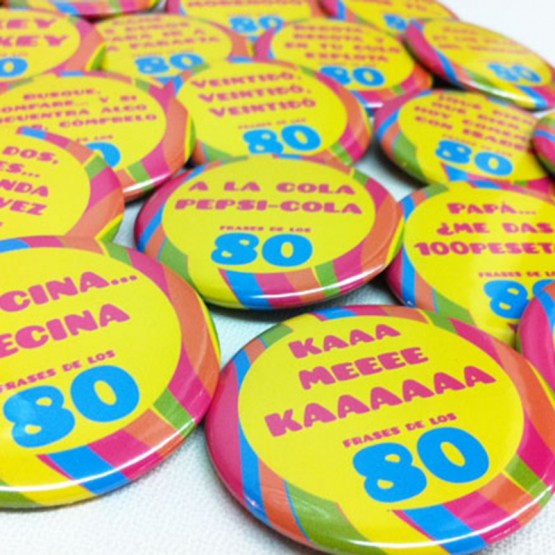 chapas fiesta de los 80