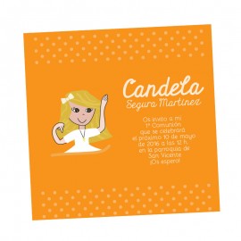invitaciones comunion niña