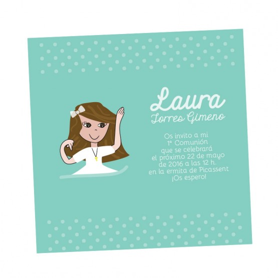 tarjeta para comunion