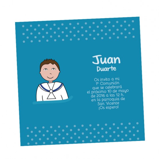 invitaciones comunion niño