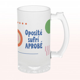 jarra de cerveza opositor