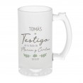 jarra de cerveza personalizada para testigo
