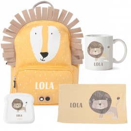 kit escolar mochila león