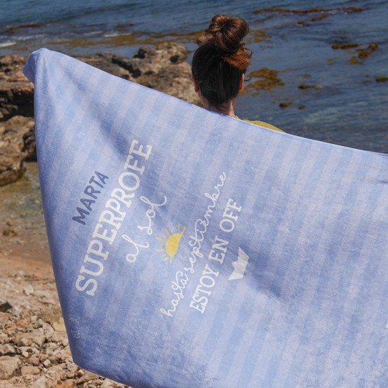 toalla playa personalizada profe
