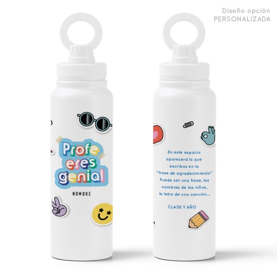 Botella para profes 1L Personalizada