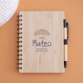 libreta personalizada madera