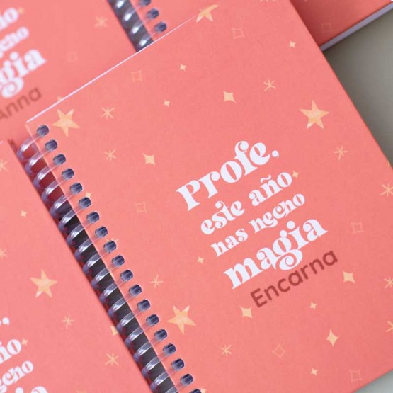 libreta profesora personalizada