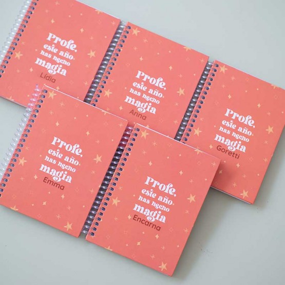 libreta para profesor personalizada