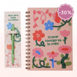 Libreta + boli crecer contigo