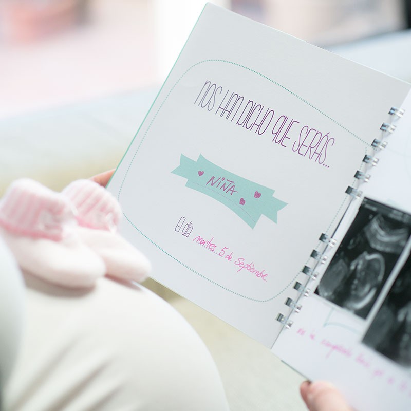 Libro De Recuerdos Durante El Embarazo Diario De Fotos Multicolor 30 Páginas 