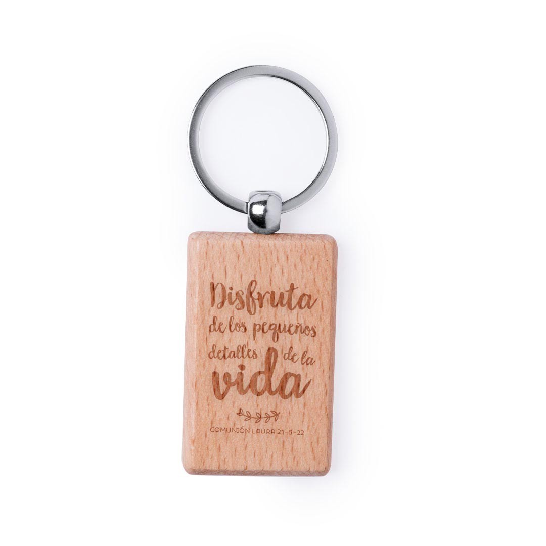 Llavero personalizado de madera para el día de la madre AÑO