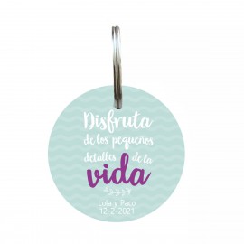 llavero personalizado vida