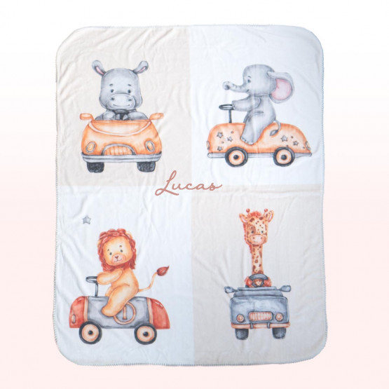 Manta animales coche