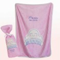 manta rosa peineta personalizada 
