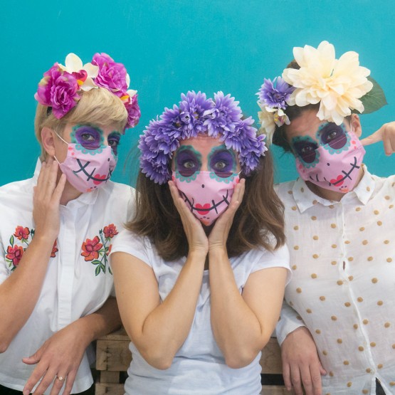 mascarilla para disfraz catrina