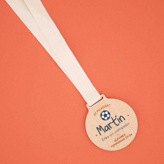 medalla personalizada club de futbol