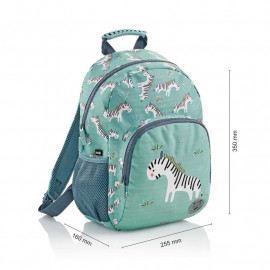 mochila cebra mint