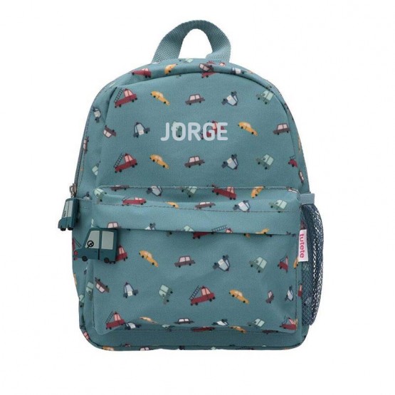 mochila guarderia coches personalizable