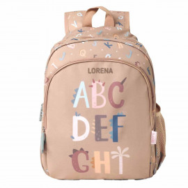 mochila mediana letras personalizada