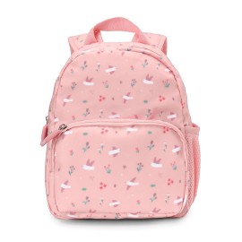 mochila pajaritos rosa