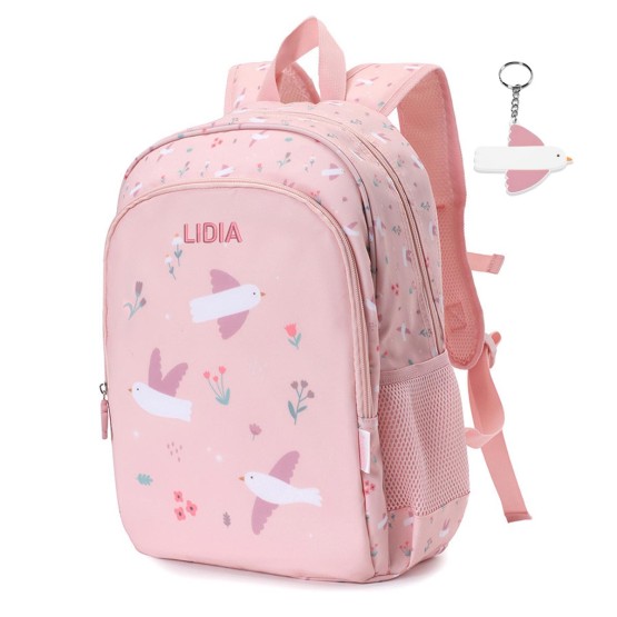 mochila pajaritos mediana personalizada