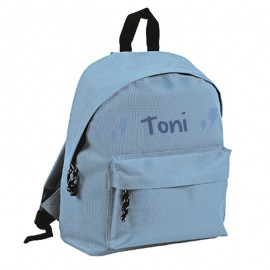 Mochila personalizada rayos azul